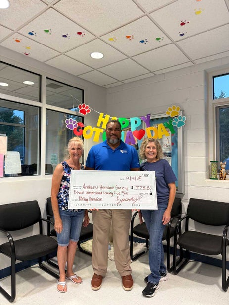 Hickey Plumbing, Air & Electrical Amherst Humane Society Donation